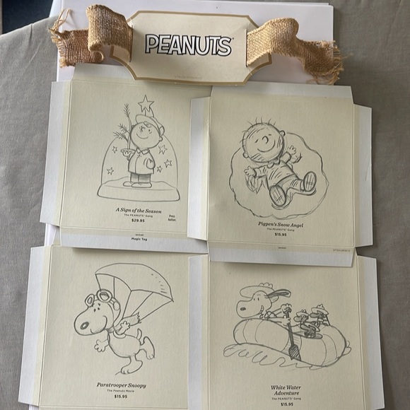 Peanuts 2016 Hallmark Display cardboard from ornament premiere/debut displays. - Picture 8 of 8